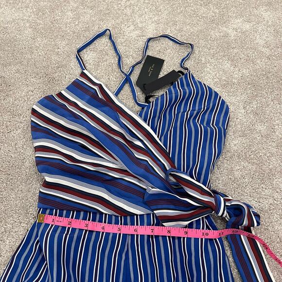 NWT Rag and Bone‎ Blue Multi Felix Jumpsuit 100% Silk $595 MSRP Size 00 - Picture 14 of 14
